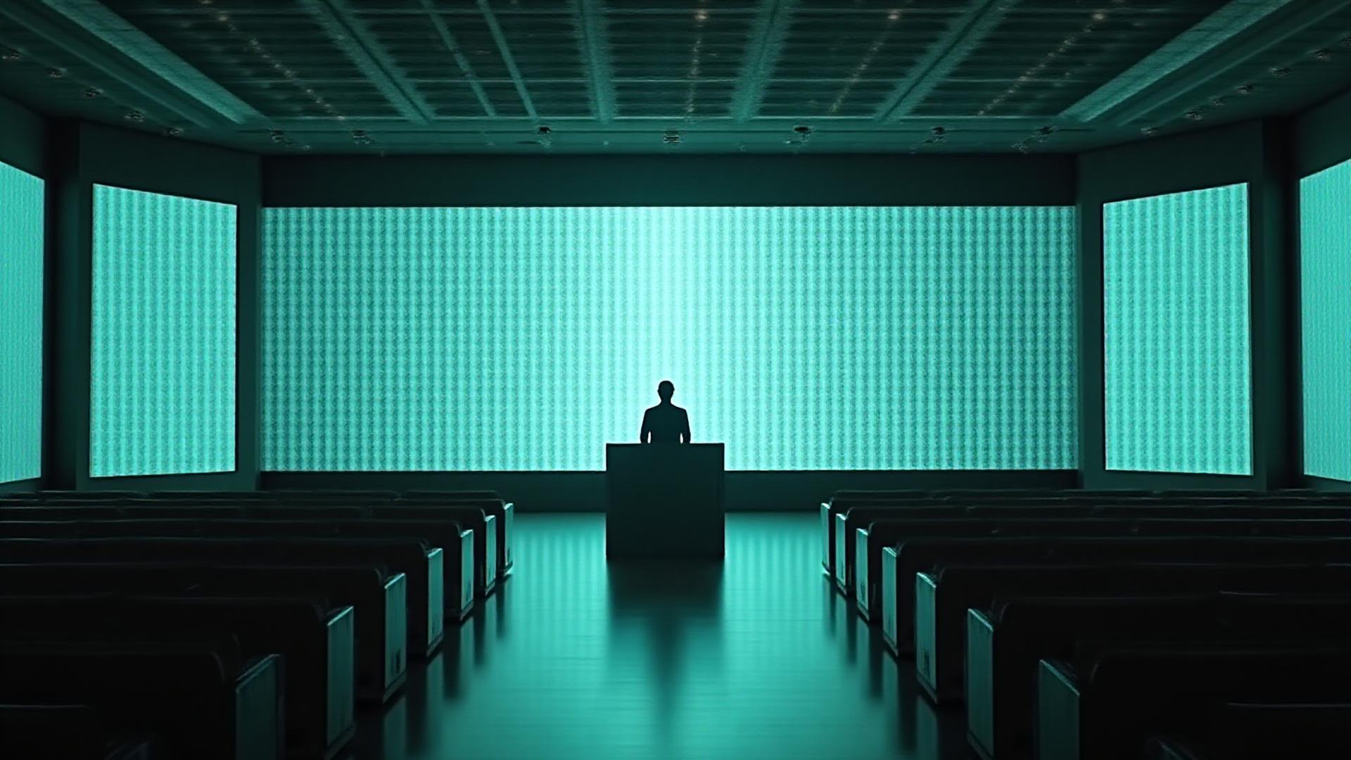 Grand ballroom at Meridian Atlas Suites with cartographic projections