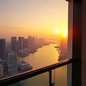 Penthouse views of Singapore